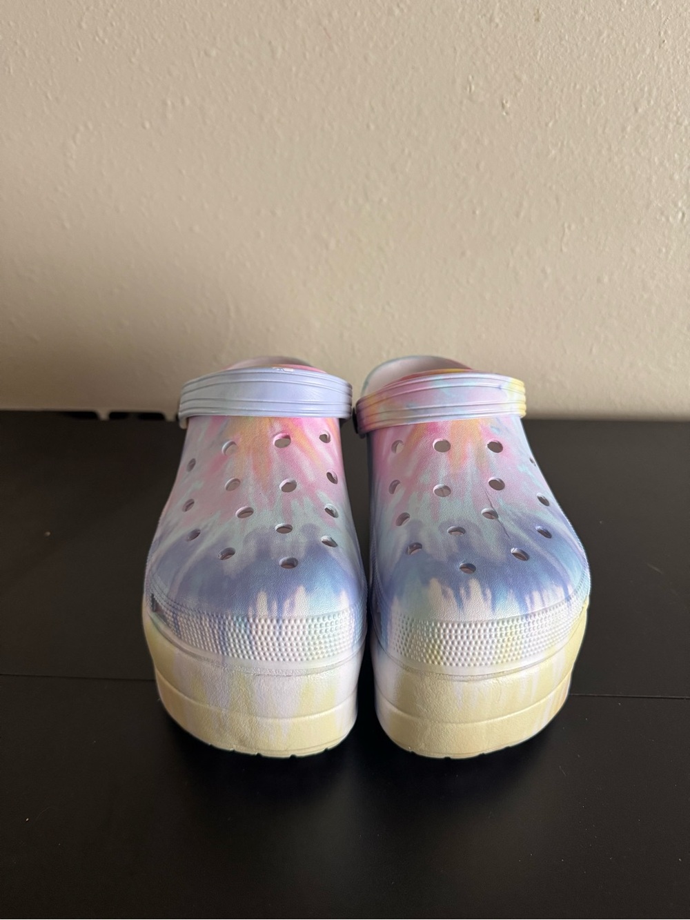 Tie-Dye Platform Clog - Pink/Yellow/Blue - Picture 5 of 8